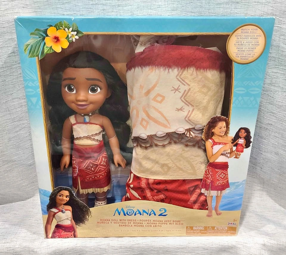 Moana 2 Doll + Matching Child-Size Dress Set
