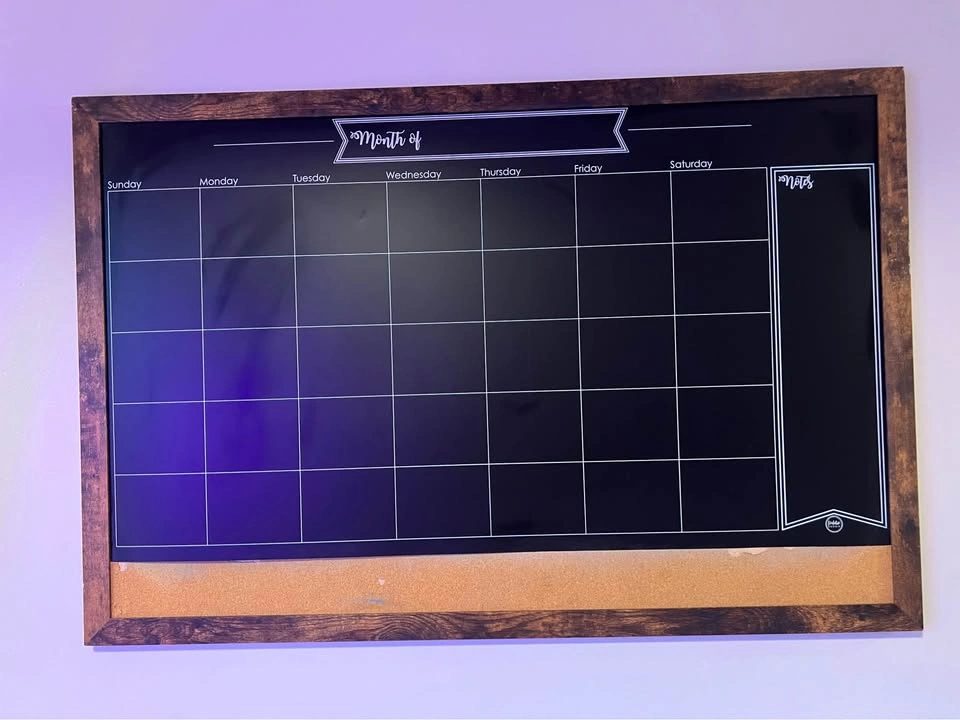 Loddie Doddie Magnetic Chalkboard Calendar with Cork Board - photo 2