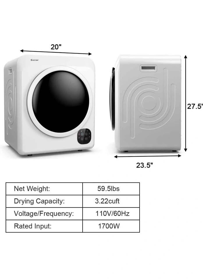 COSTWAY 1700W Portable Clothes Dryer for Apartment - photo 2