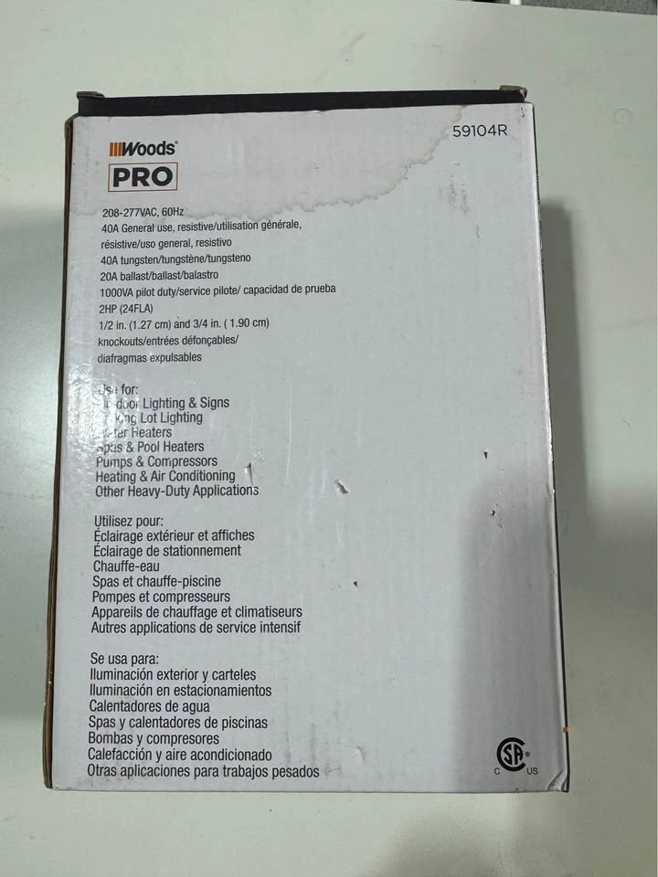 Woods PRO 59104R 24-Hour Mechanical Time Switch - photo 2