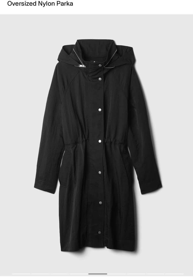 Unworn gap oversized nylon parka jacket size large