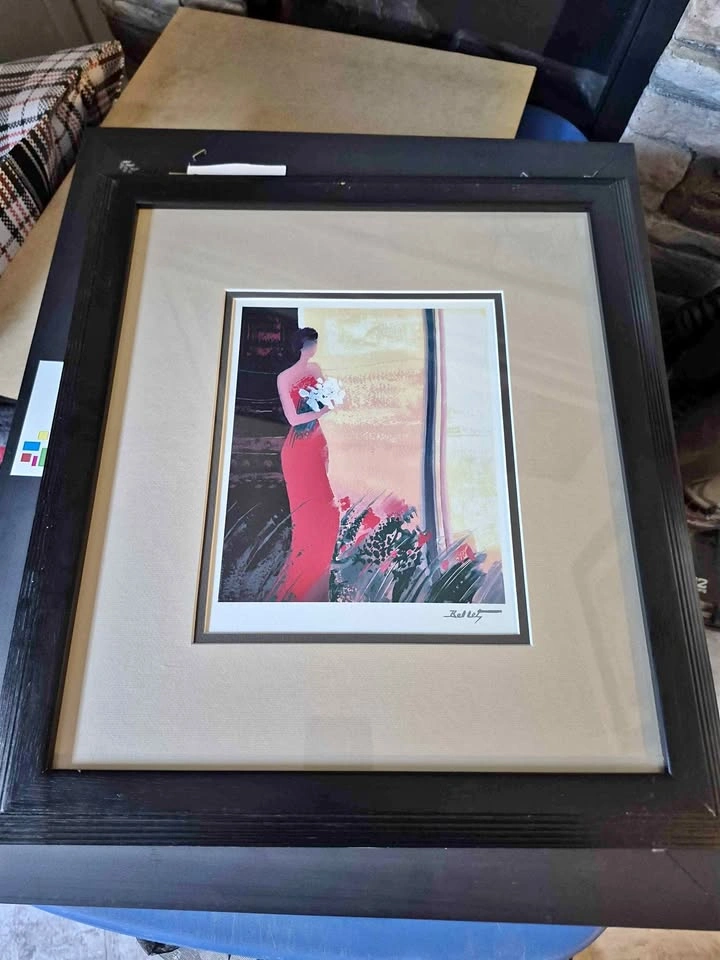 Set of 2 Emile Bellet Framed Art Prints