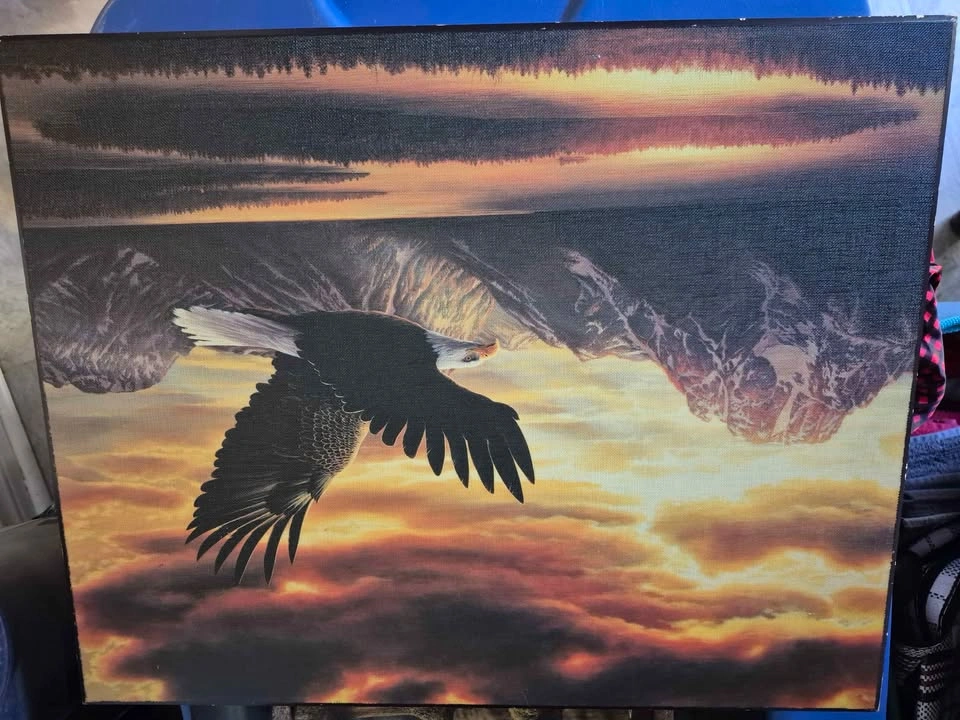 Bald Eagle Mountain Landscape Wall Art - photo 2