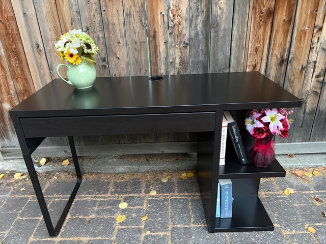 IKEA MICKE vanity / desk with shelving