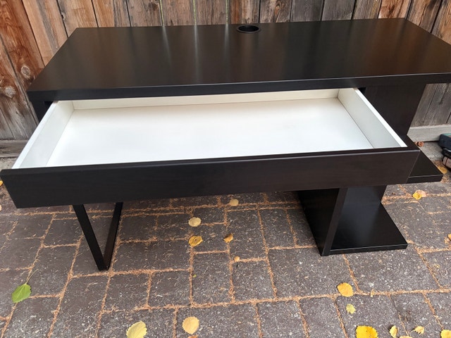 IKEA MICKE vanity / desk with shelving - photo 5