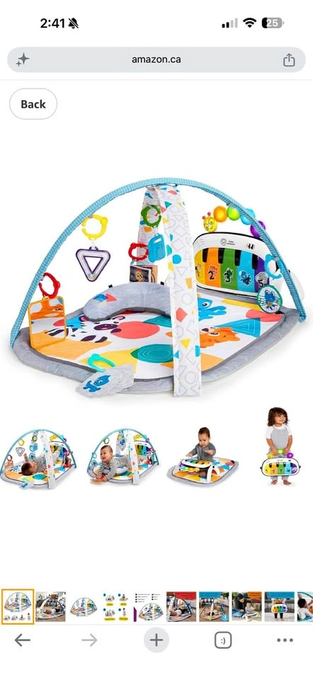 Baby Einstein 4-in-1 Kickin' Tunes Music & Language Play Gym