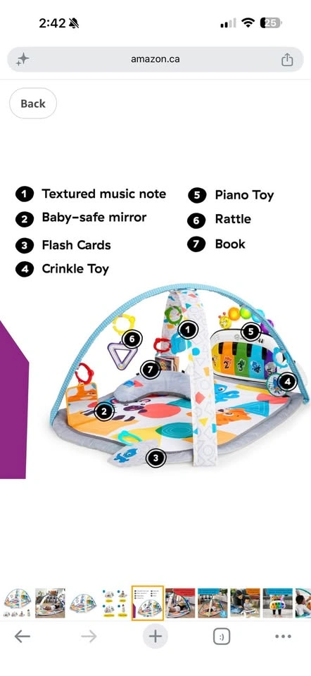 Baby Einstein 4-in-1 Kickin' Tunes Music & Language Play Gym - photo 2