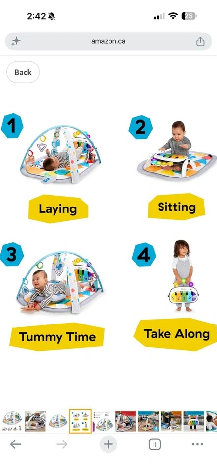 Baby Einstein 4-in-1 Kickin' Tunes Music & Language Play Gym - photo 3