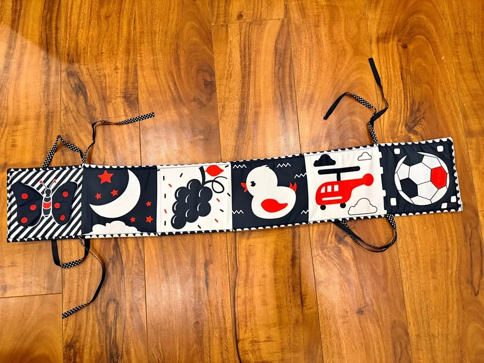 High Contrast Black and White Baby Sensory Book