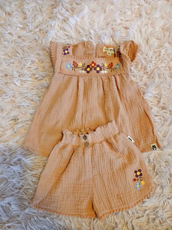 18m brand new organic summer outfit thumbnail