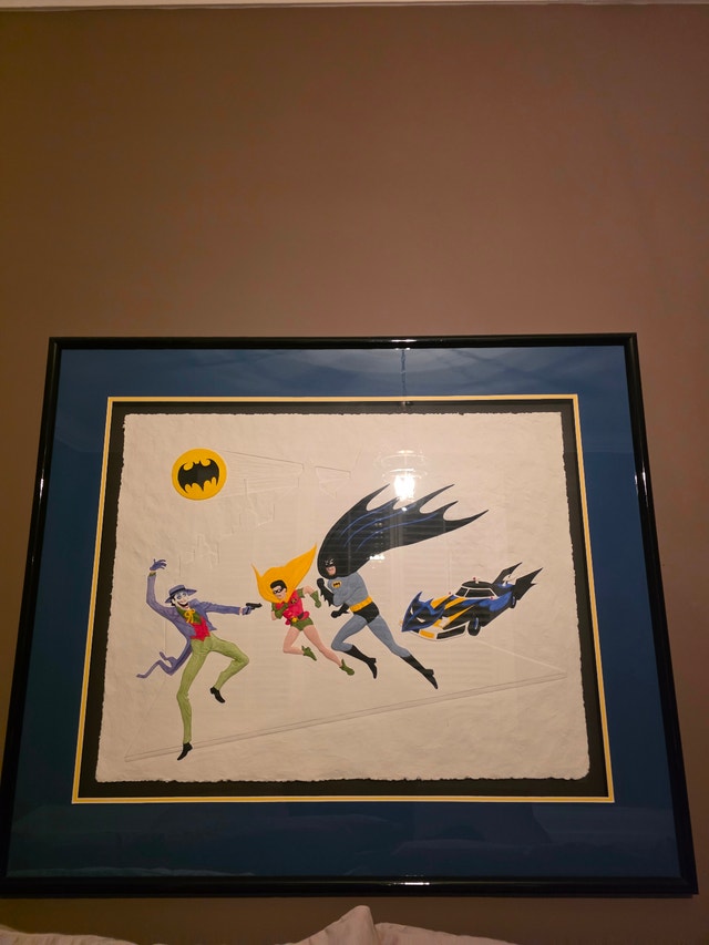 Batman framed 3D cast paper