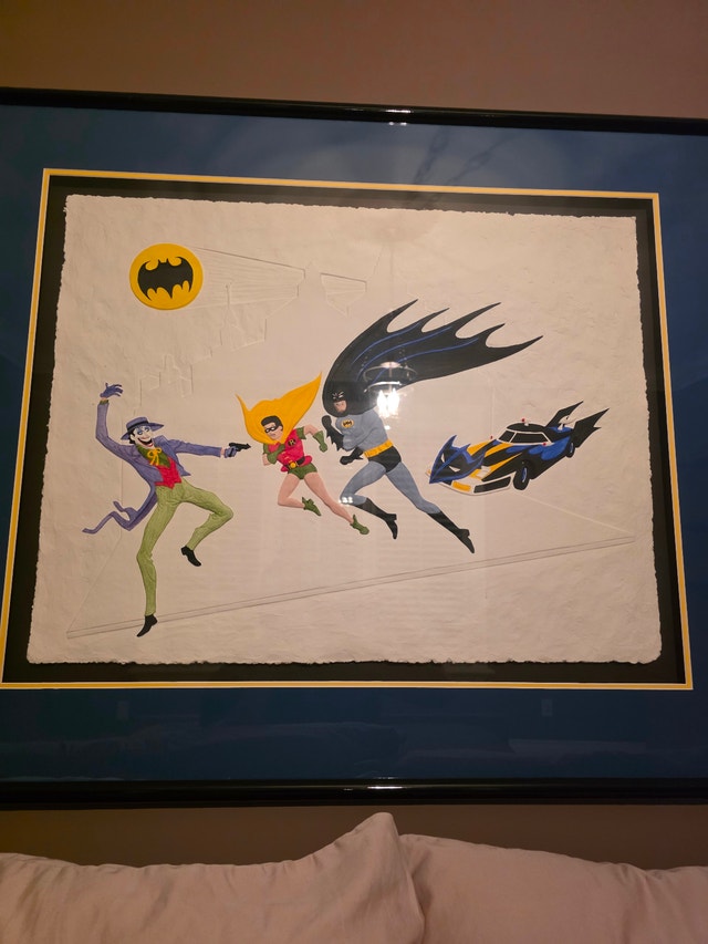 Batman framed 3D cast paper - photo 2