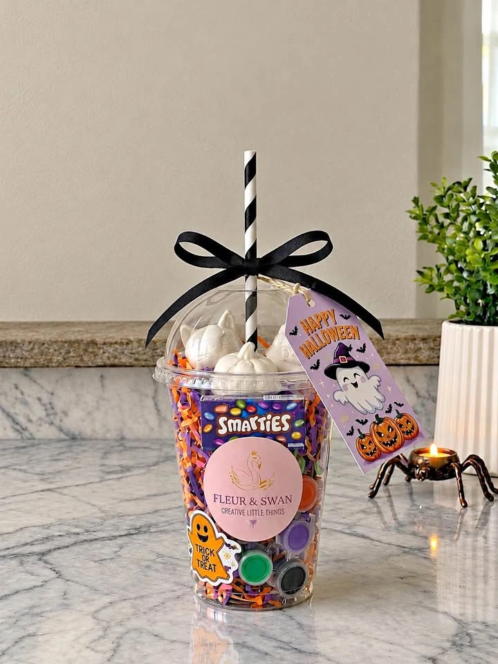 Halloween DIY Plaster Painting Kit – Kids’ Craft Cups