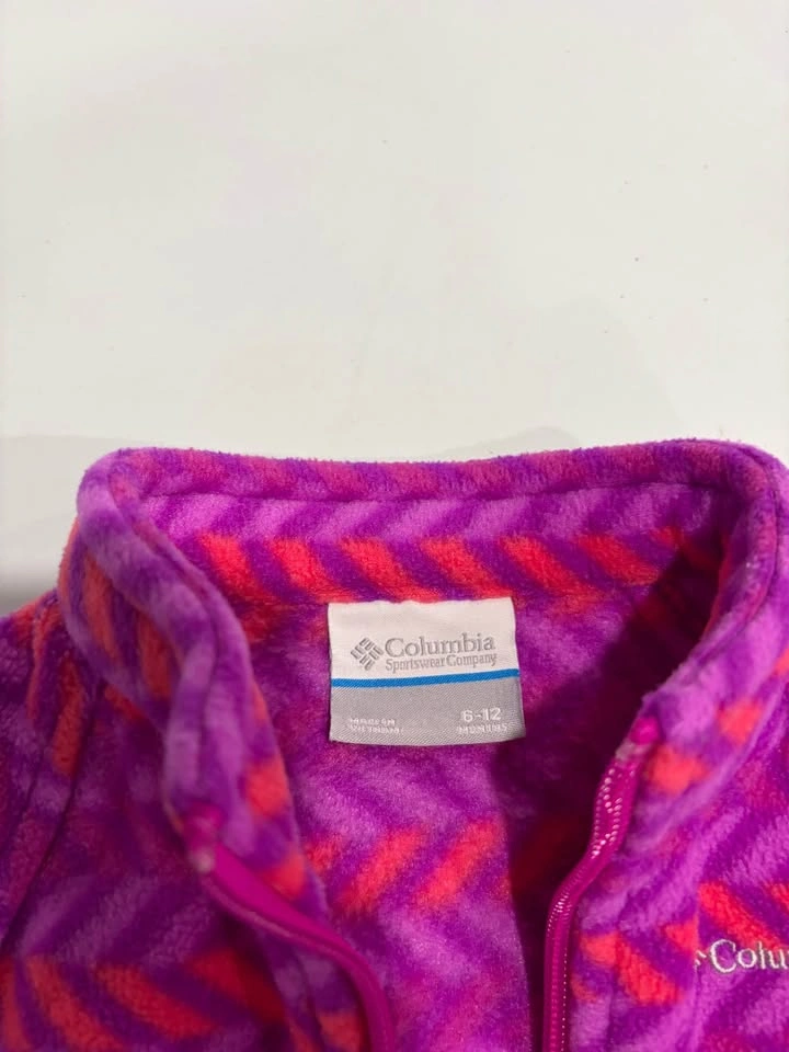 Columbia Girls’ Fleece Jacket 6-12M– Purple & Pink - photo 2