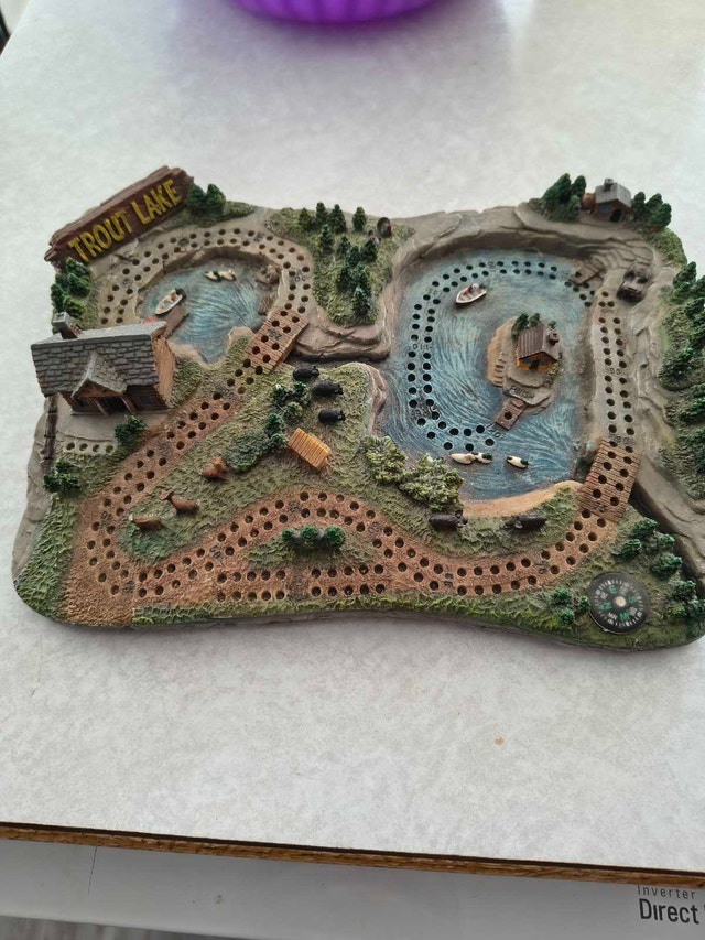 Trout Lake Cribbage Board