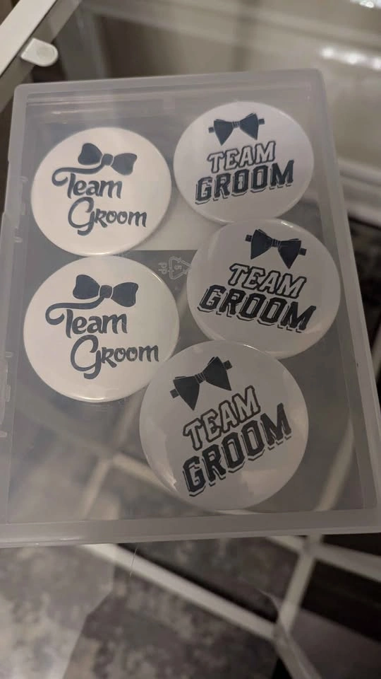 Team Groom Buttons (set of 5) - photo 2