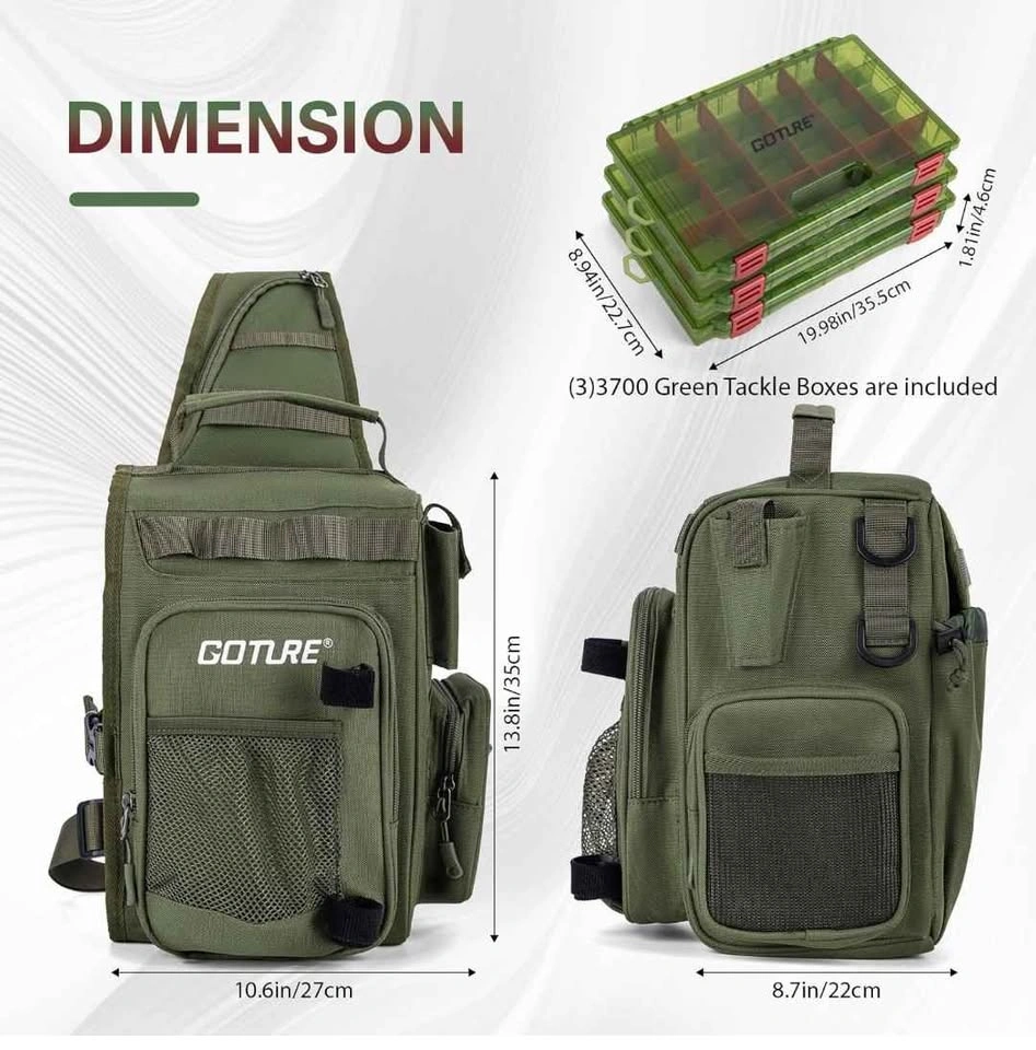 Goture Fishing Tackle Bag, 3600 Tackle Boxes, and Tool Set BNIB - photo 5
