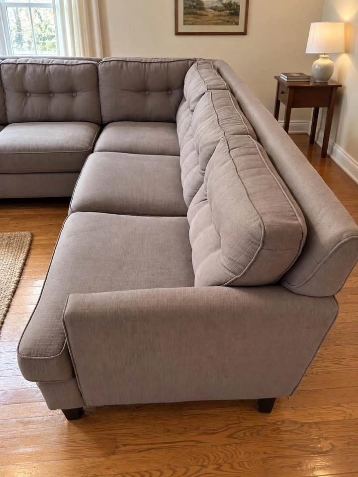 Large L-Shaped Sectional – Neutral Taupe - photo 3