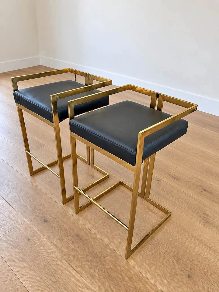 Beautiful Black and Gold Stools - Delivery Available
