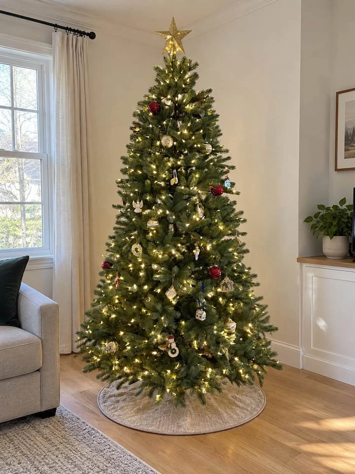 7.5‘ Pre-lit Christmas Tree, Colour-Changing Lights