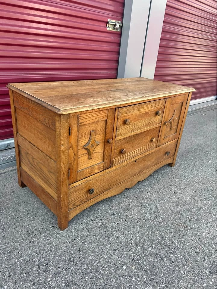 Beautiful Vintage Solid Wood Dresser