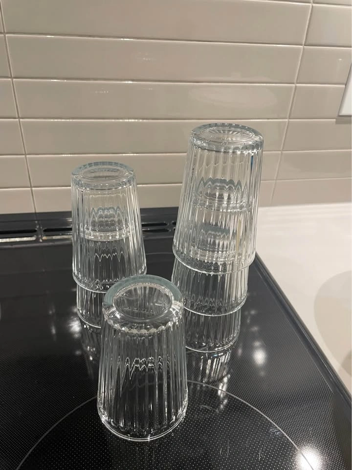 Glass cups set of 6 - photo 2