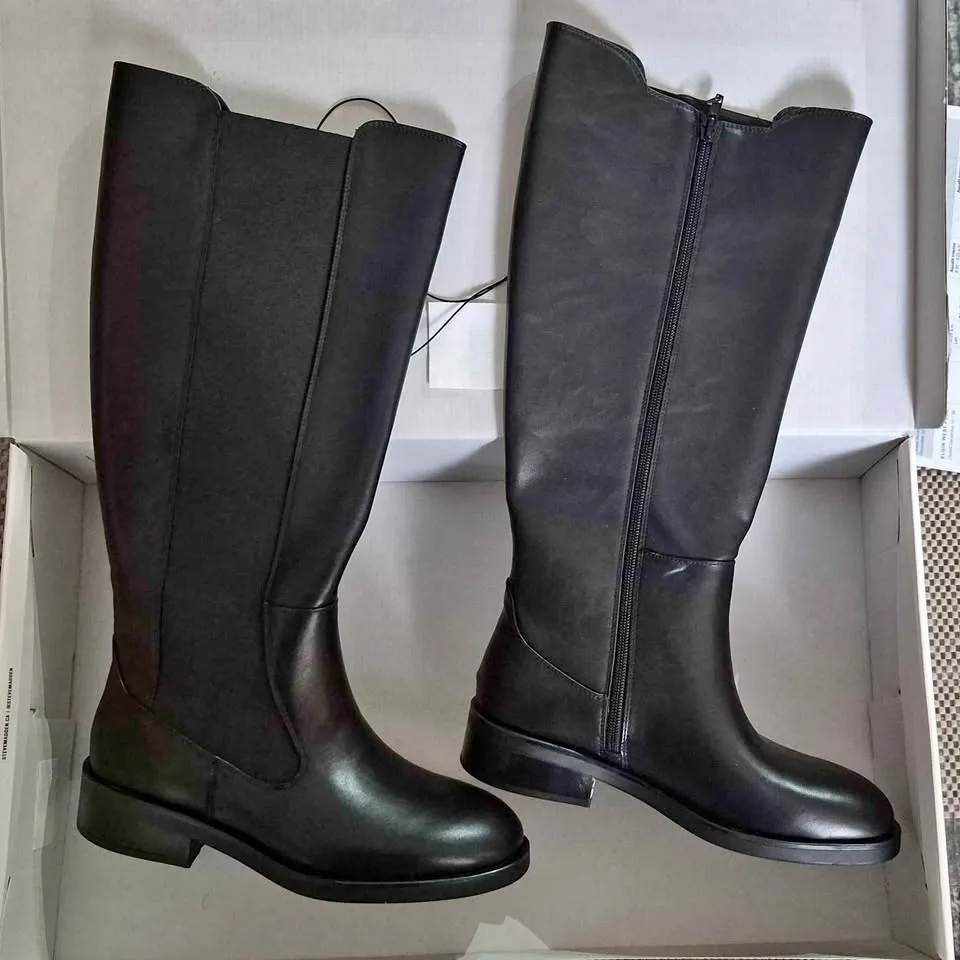 Steve Madden Black Knee-High Boots