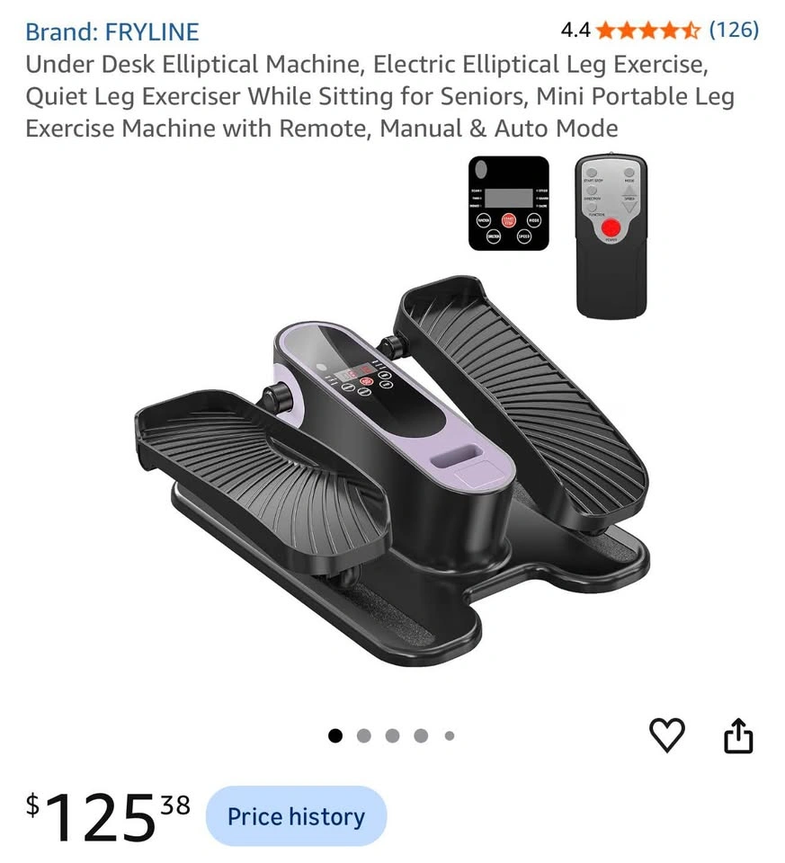BRAND NEW FRYLINE Under Desk Elliptical – Electric Leg Exerciser - photo 2