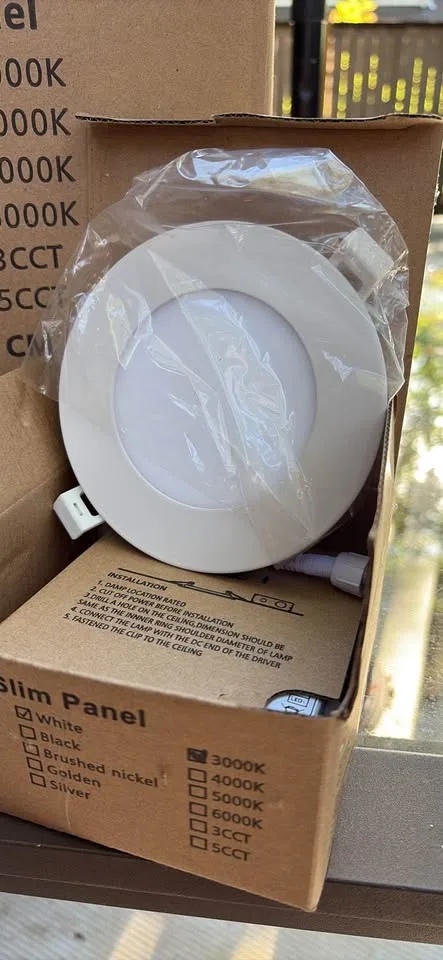 4 inch Recessed Slim LED Panel Pot Lamps image indicator(3)