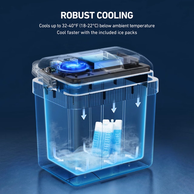 AstroAI Electric Cooler 24 Liter Thermoelectric Portable - photo 3