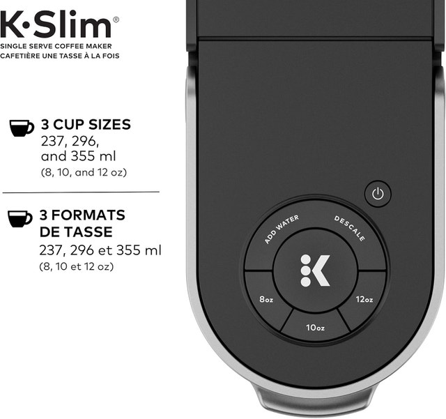 Keurig K-Slim Single Serve K-Cup Pod Coffee Maker Black K900 - photo 5