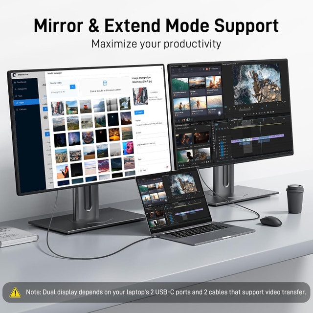 Acer USB-C to DisplayPort Cable (4K@60Hz 2K@165Hz) 6.6 FT Gray - photo 4