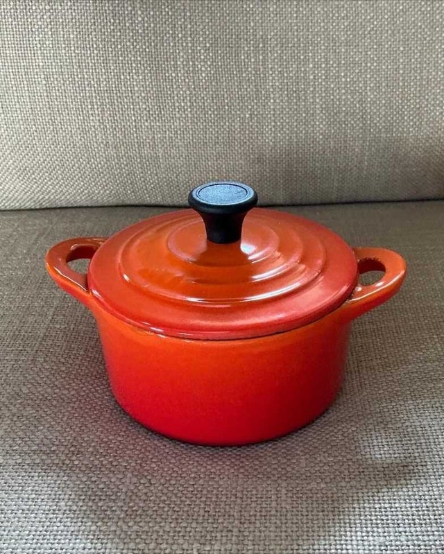 Vintage Le Creuset cast iron mini coquette