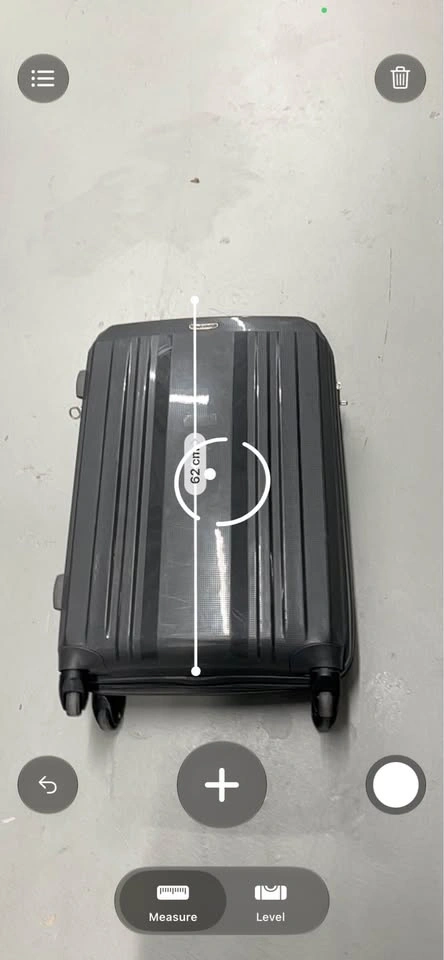Grey expandable medium checked luggage - photo 5