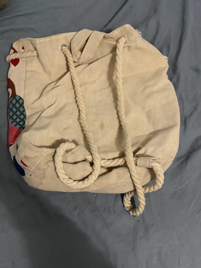 Owl Tapestry Drawstring Backpack - photo 2