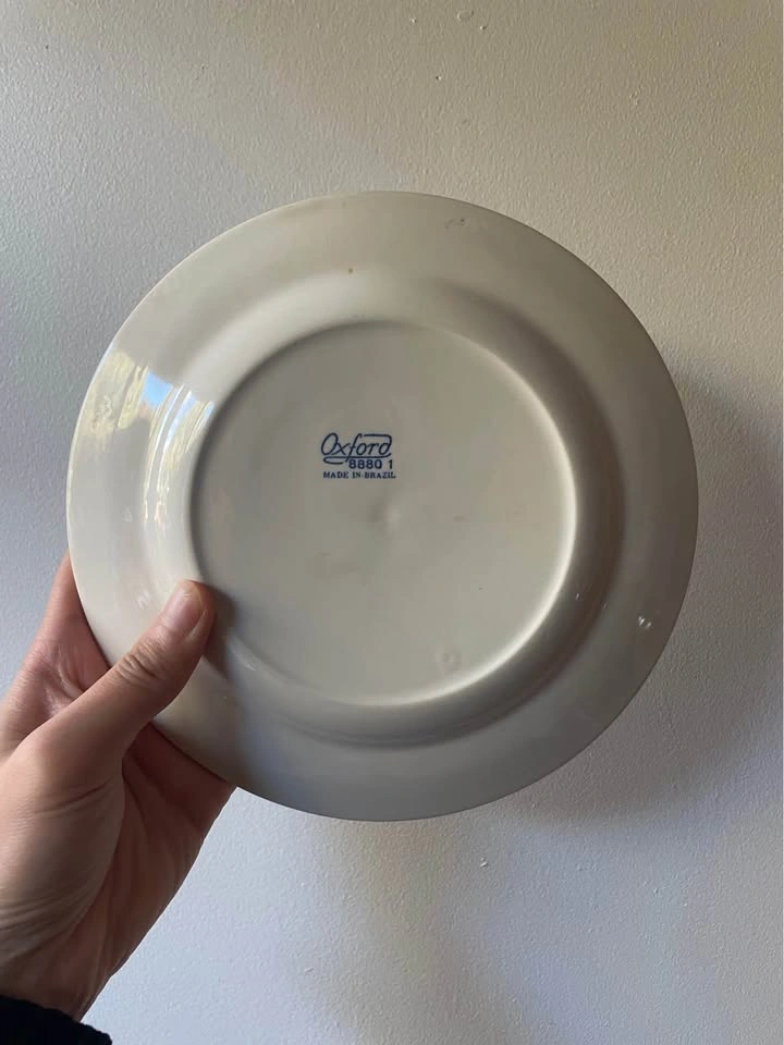 Vintage Blue Floral Salad Plate Oxford 8880 1 - photo 2