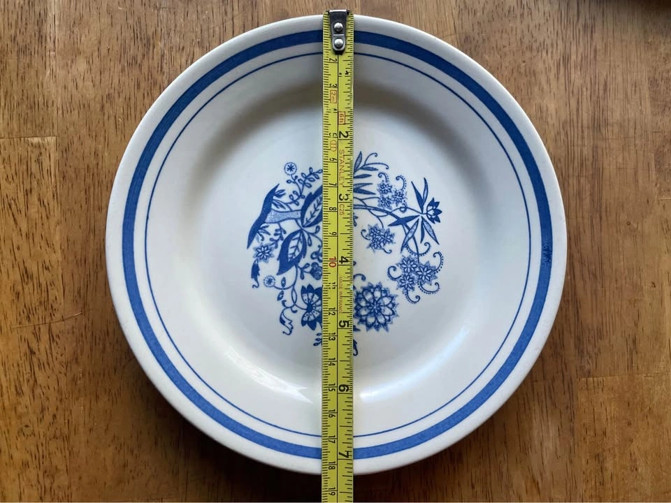 Vintage Blue Floral Salad Plate Oxford 8880 1 - photo 3