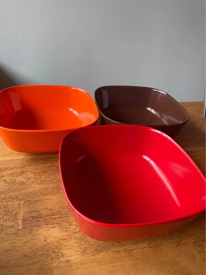 Vintage Addis Finesse Melamine Bowls - Set of 3 - Retro 70s - photo 2