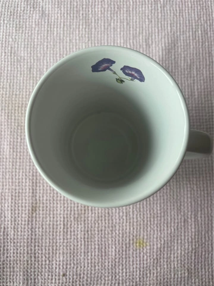Tabby Cat Morning Glory Floral Coffee Mug Cup - photo 4