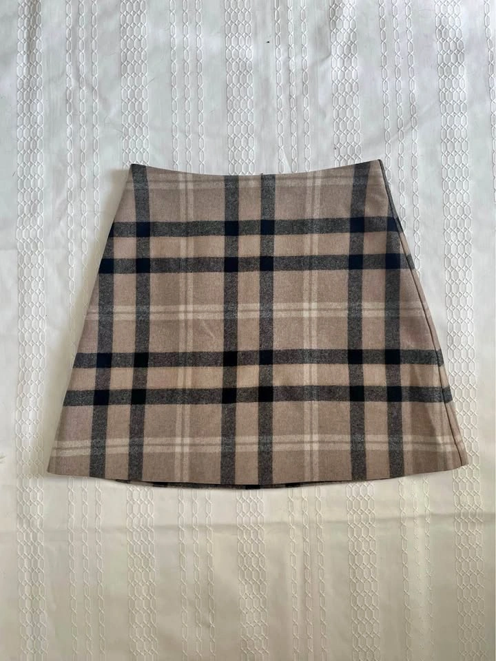 Wilfred Plaid Mini Skirt Size 00