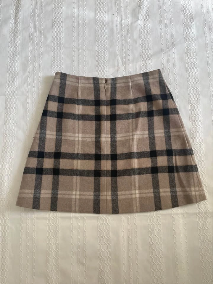 Wilfred Plaid Mini Skirt Size 00 - photo 3