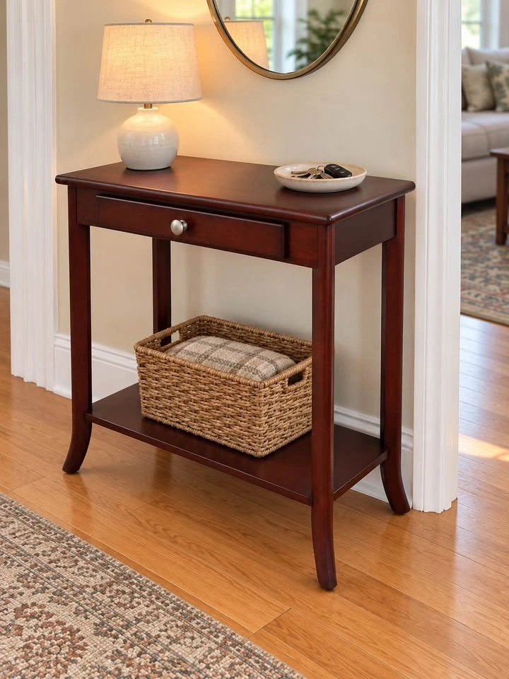 Small Console / Entryway Table with Drawer - photo 2