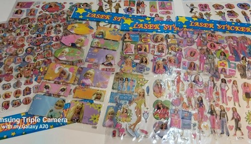 Lot of 20 VINTAGE Barbie STICKERS 3Different sheets - PAT#A-149