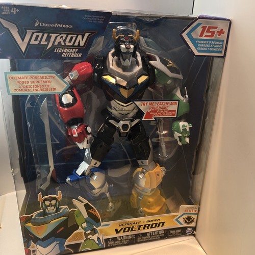 ULTIMATE VOLTRON Legendary Defender with Phrases & Sounds, New