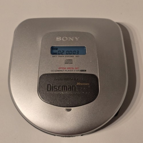 SONY D-475 CD COMPACT DISC PLAYER DISCMAN ESP SHOCK PROTECTION