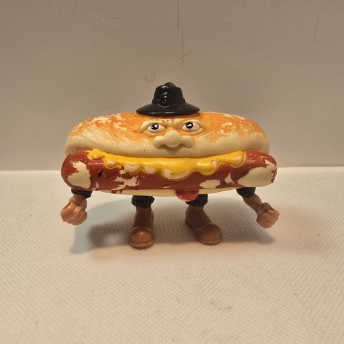 Vtg 1988 Food Fighters MEAN WEENER Hot Dog Action Figure