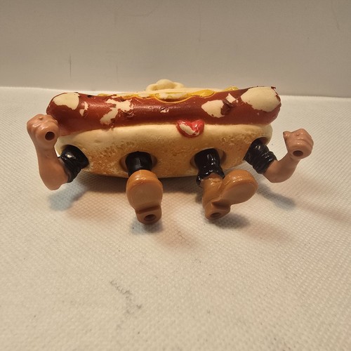 Vtg 1988 Food Fighters MEAN WEENER Hot Dog Action Figure - photo 3