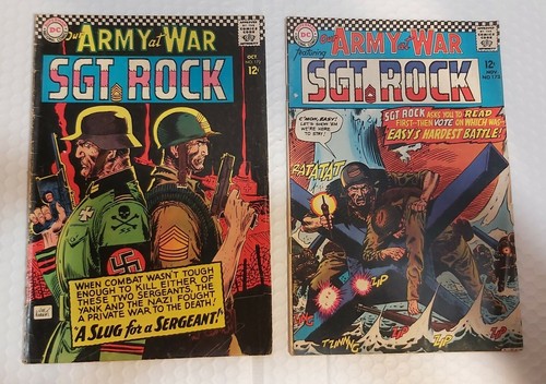 VINTAGE our ARMY at WAR SGT. ROCK DC comics # 172 & 173