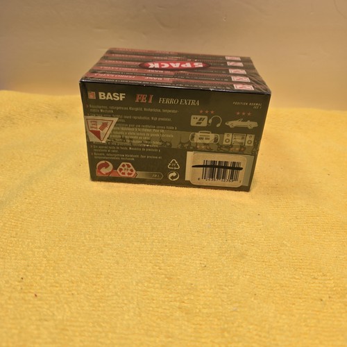 5 Pack BASF FE I Ferro 90 Extra Blank Audio Cassette - photo 2