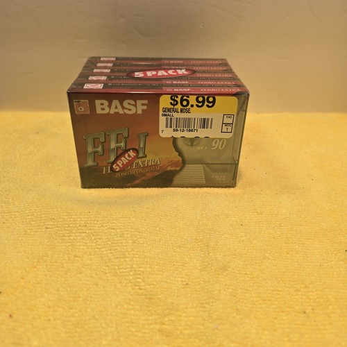 5 Pack BASF FE I Ferro 90 Extra Blank Audio Cassette - photo 3